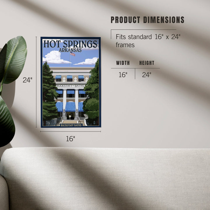 Hot Springs National Park, Arkansas, Buckstaff Bathhouse, Art & Giclee Prints - Lantern Press