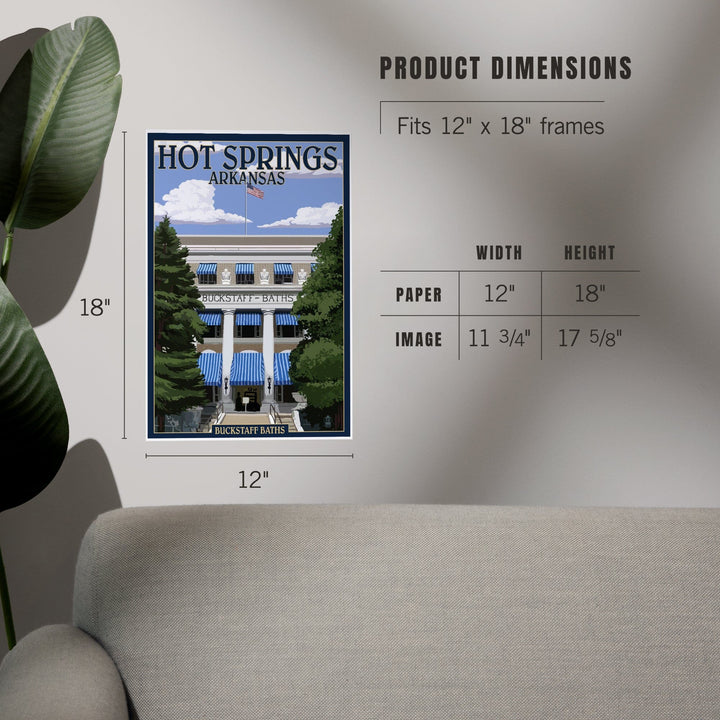 Hot Springs National Park, Arkansas, Buckstaff Bathhouse, Art & Giclee Prints - Lantern Press
