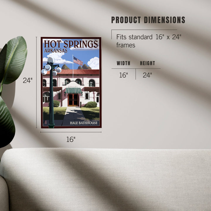 Hot Springs National Park, Arkansas, Hale Bathhouse, Art & Giclee Prints - Lantern Press
