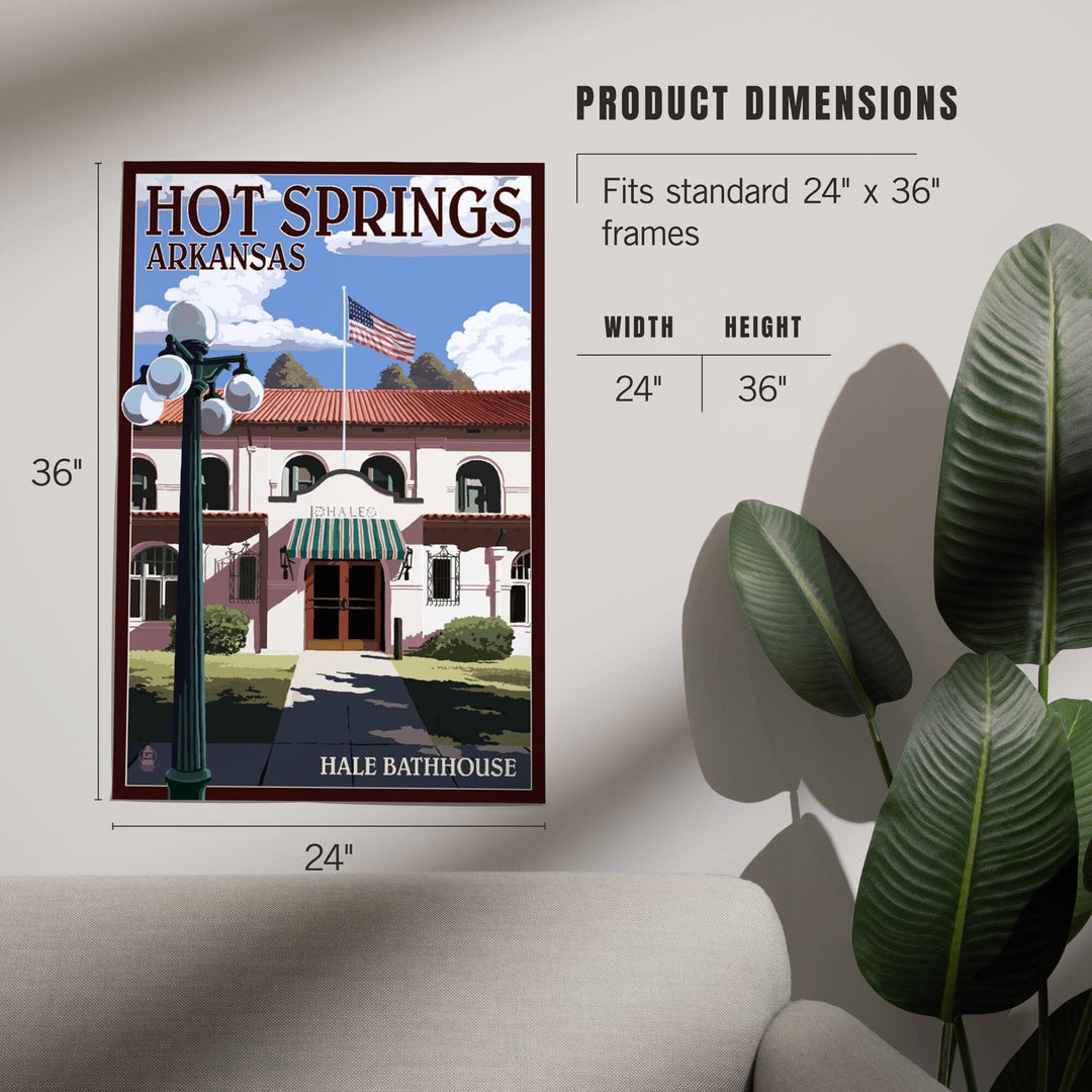 Hot Springs National Park, Arkansas, Hale Bathhouse, Art & Giclee Prints - Lantern Press