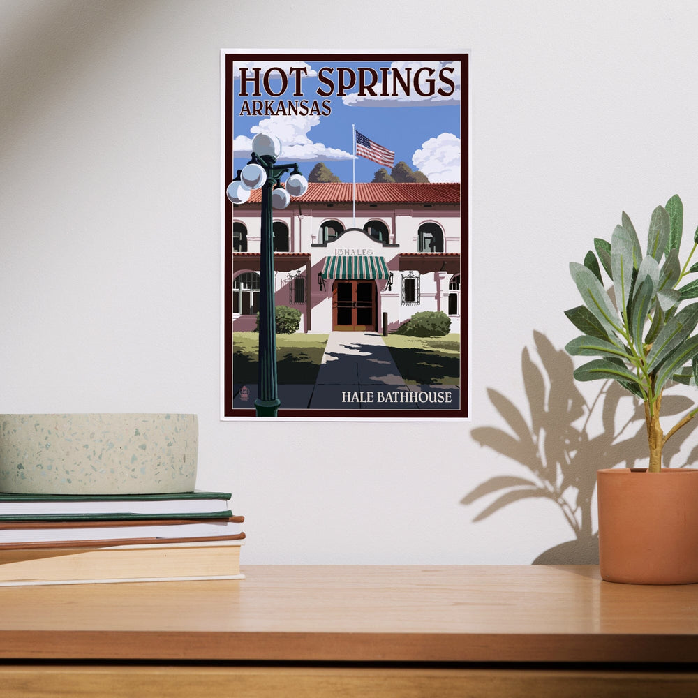 Hot Springs National Park, Arkansas, Hale Bathhouse, Art & Giclee Prints - Lantern Press