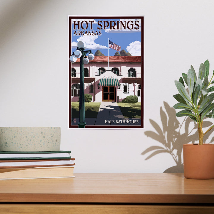 Hot Springs National Park, Arkansas, Hale Bathhouse, Art & Giclee Prints - Lantern Press