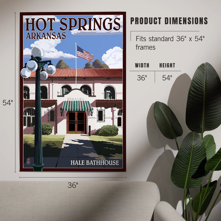 Hot Springs National Park, Arkansas, Hale Bathhouse, Art & Giclee Prints - Lantern Press