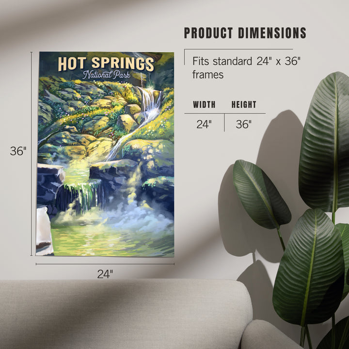 Hot Springs National Park, Arkansas, Oil Painting, Art & Giclee Prints Art Lantern Press