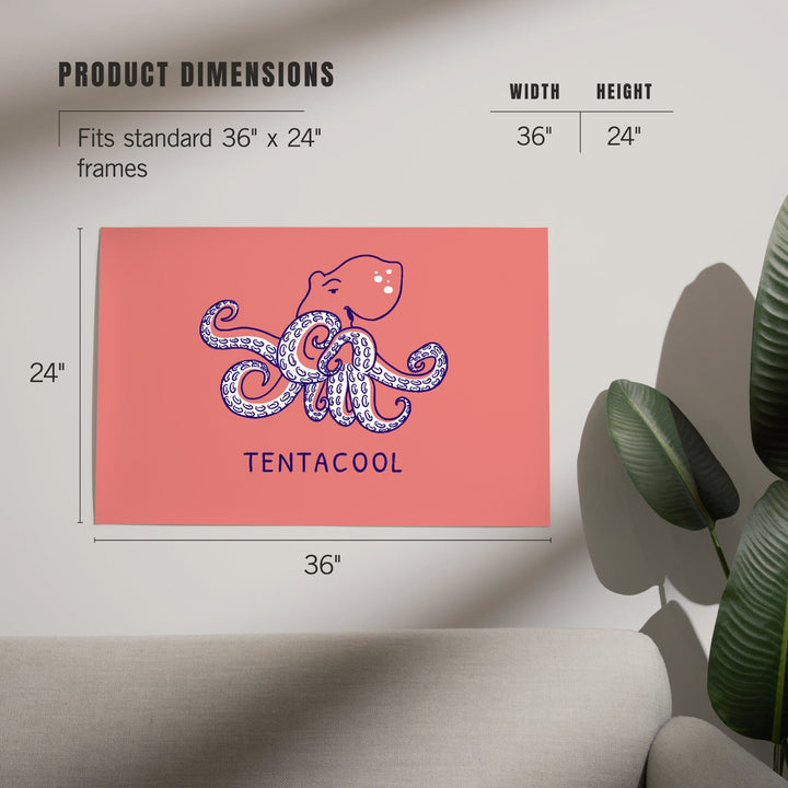 Humorous Animals Collection, Octopus, Tentacool, Art & Giclee Prints - Lantern Press