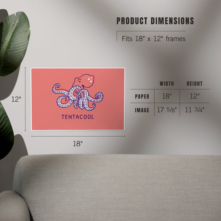 Humorous Animals Collection, Octopus, Tentacool, Art & Giclee Prints - Lantern Press