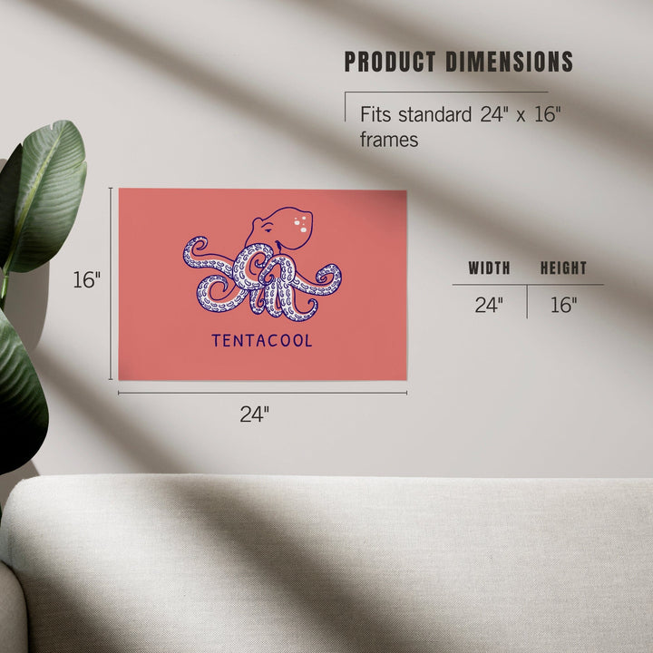 Humorous Animals Collection, Octopus, Tentacool, Art & Giclee Prints - Lantern Press