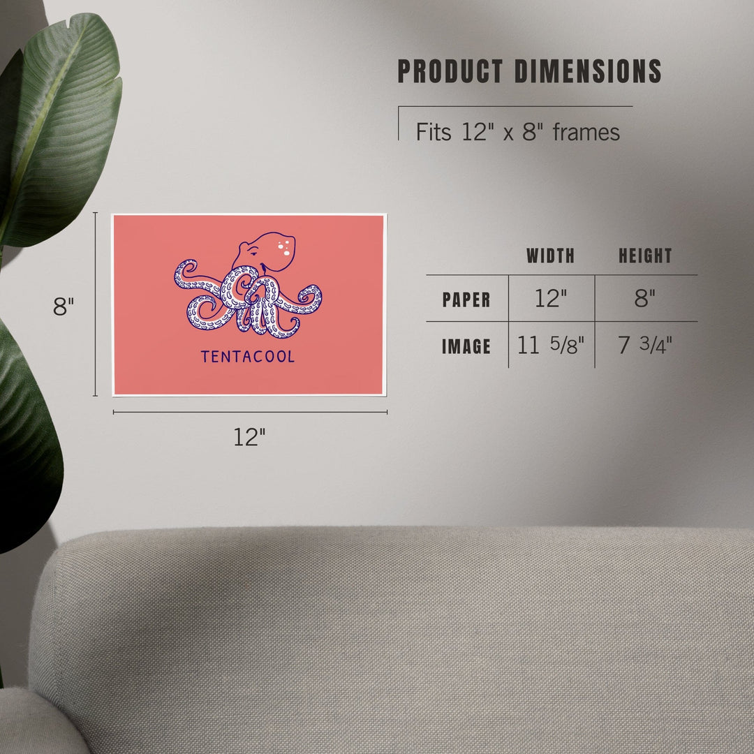 Humorous Animals Collection, Octopus, Tentacool, Art & Giclee Prints - Lantern Press