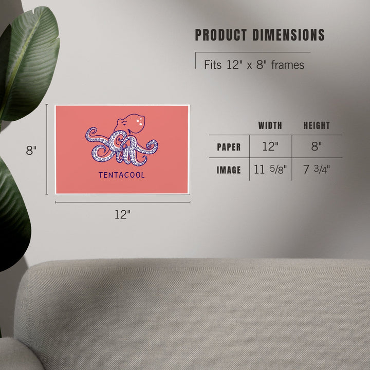 Humorous Animals Collection, Octopus, Tentacool, Art & Giclee Prints - Lantern Press
