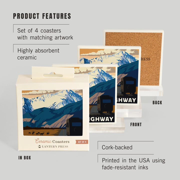 I drove the Alaska Highway, Coasters Coasters Lantern Press