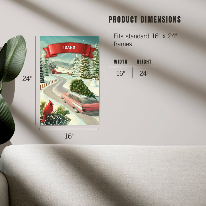 Idaho, Holiday Tradition, Art & Giclee Prints Art Lantern Press