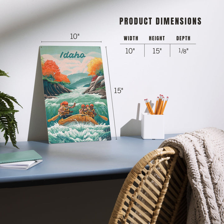 Idaho, Seek Adventure, River Rafting, Wood Signs and Postcards Wood Lantern Press