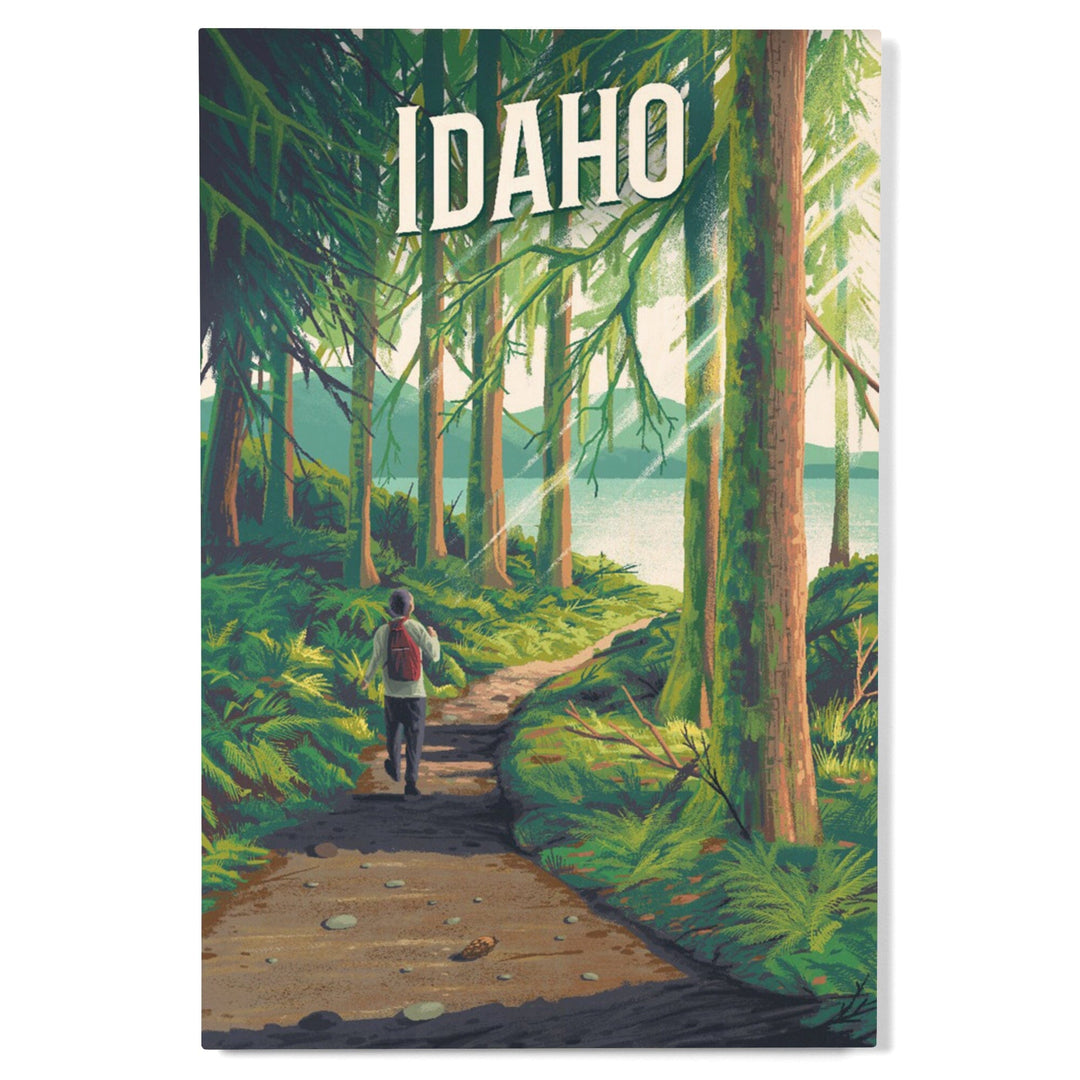 Idaho, Walk In The Woods, Day Hike, Wood Signs and Postcards Wood Lantern Press