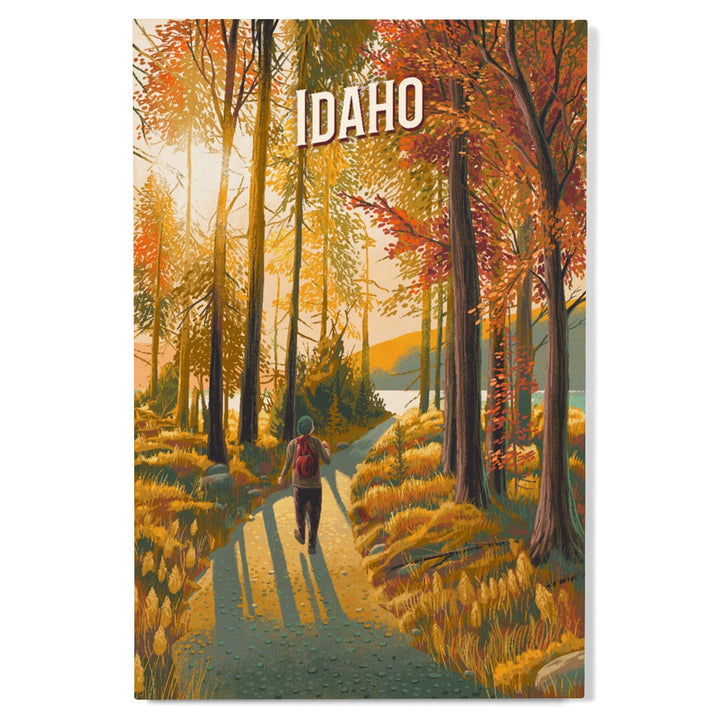 Idaho, Walk In The Woods, Day Hike, Wood Signs and Postcards Wood Lantern Press