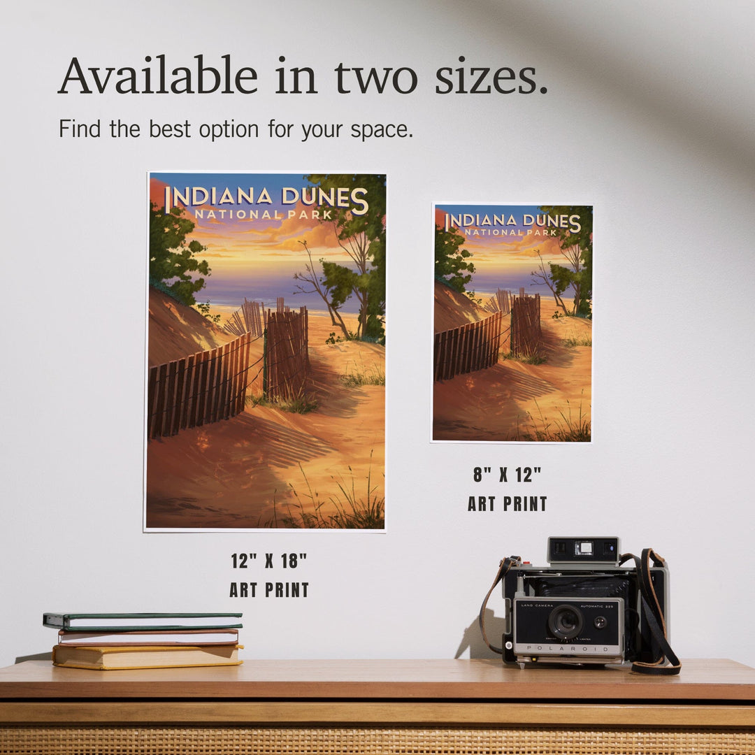 Indiana Dunes National Park, Indiana, Oil Painting, Art & Giclee Prints - Lantern Press