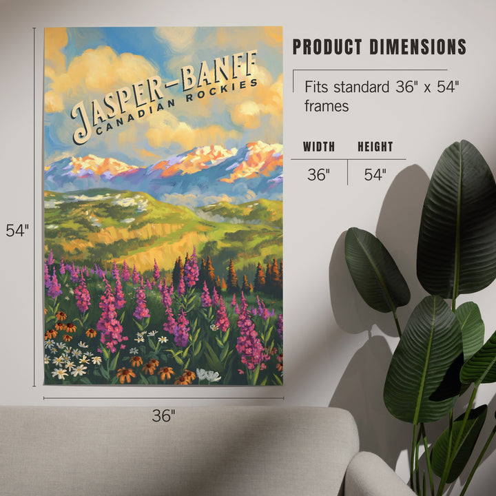 Jasper, Banff, Canada, Canadian Rockies, Oil Painting, Art & Giclee Prints Art Lantern Press