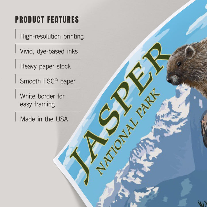 Jasper National Park, Canada, Olympic Marmots, Art & Giclee Prints - Lantern Press