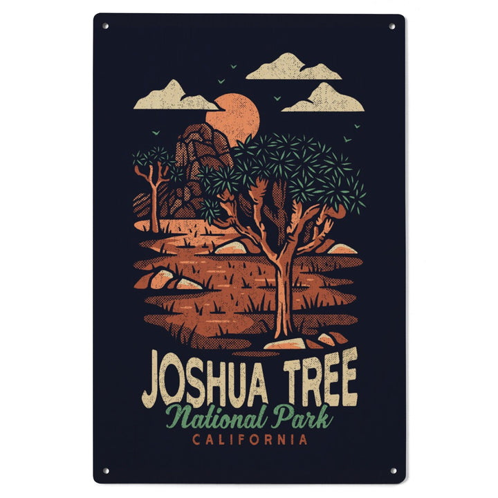 Joshua Tree National Park, California, Distressed Vector, Lantern Press Artwork, Wood Signs and Postcards - Lantern Press