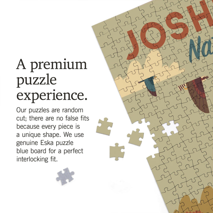 Joshua Tree National Park, California, Geometric National Park Series, Jigsaw Puzzle Puzzle Lantern Press 