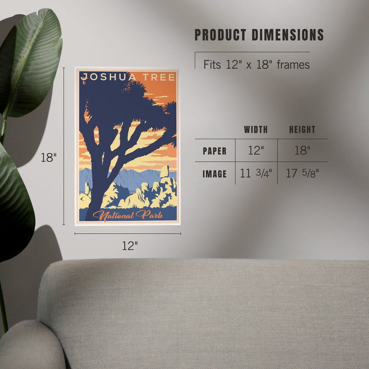 Joshua Tree National Park, California, Lithograph, Art & Giclee Prints - Lantern Press