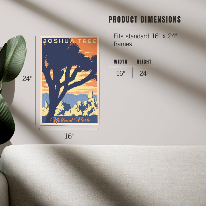 Joshua Tree National Park, California, Lithograph, Art & Giclee Prints - Lantern Press