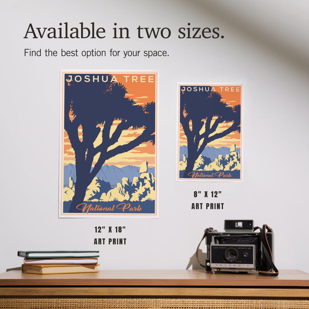 Joshua Tree National Park, California, Lithograph, Art & Giclee Prints - Lantern Press