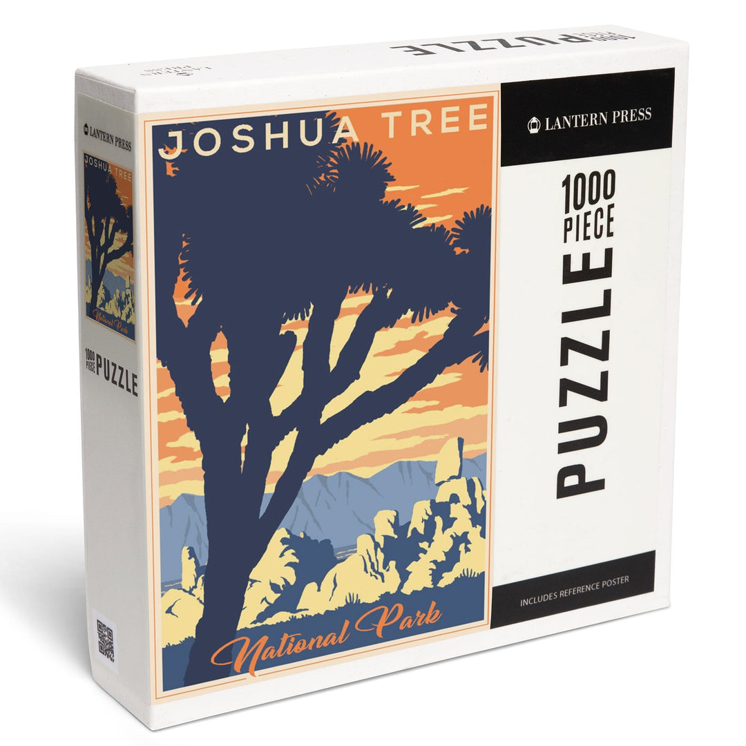 Joshua Tree National Park, California, Lithograph, Jigsaw Puzzle Puzzle Lantern Press