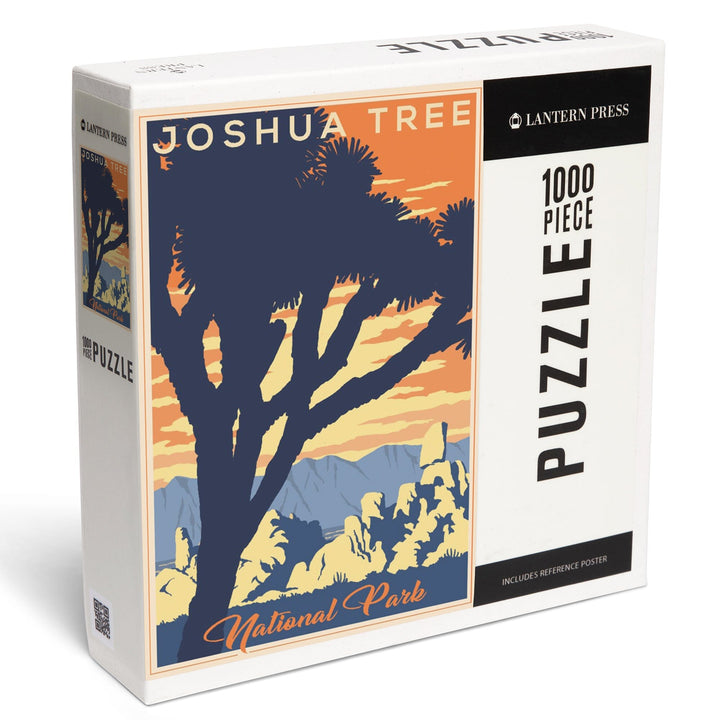 Joshua Tree National Park, California, Lithograph, Jigsaw Puzzle Puzzle Lantern Press