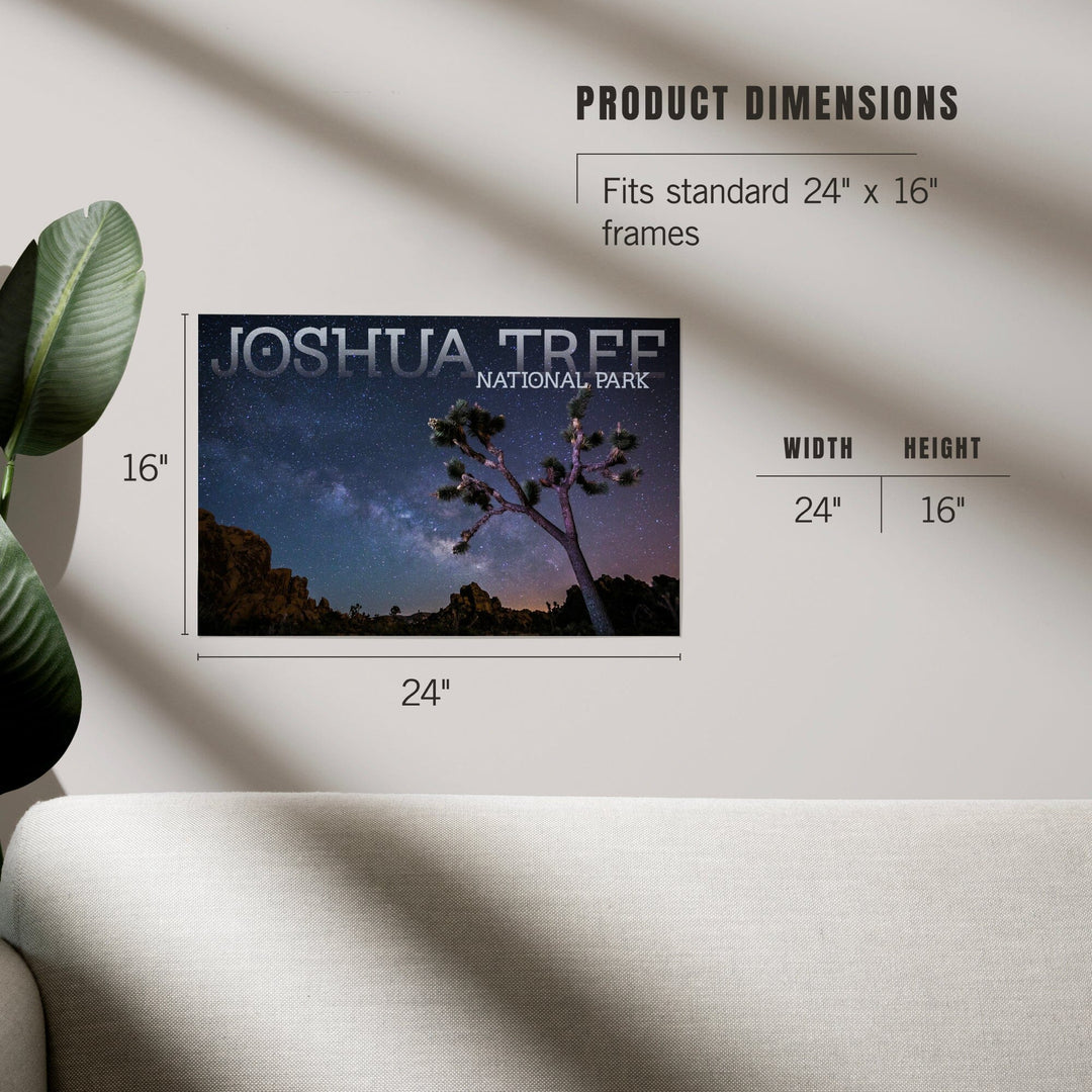 Joshua Tree National Park, California, Milky Way, Art & Giclee Prints - Lantern Press