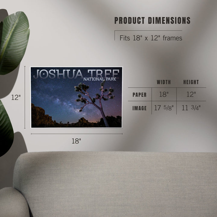 Joshua Tree National Park, California, Milky Way, Art & Giclee Prints - Lantern Press