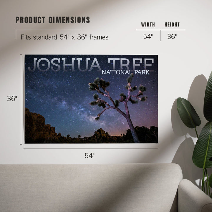 Joshua Tree National Park, California, Milky Way, Art & Giclee Prints - Lantern Press