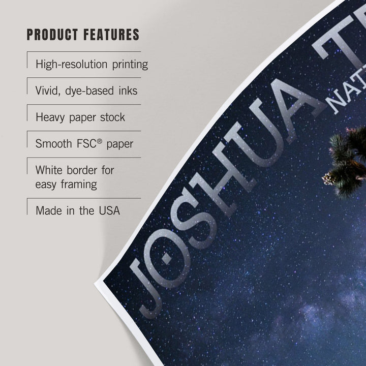 Joshua Tree National Park, California, Milky Way, Art & Giclee Prints - Lantern Press