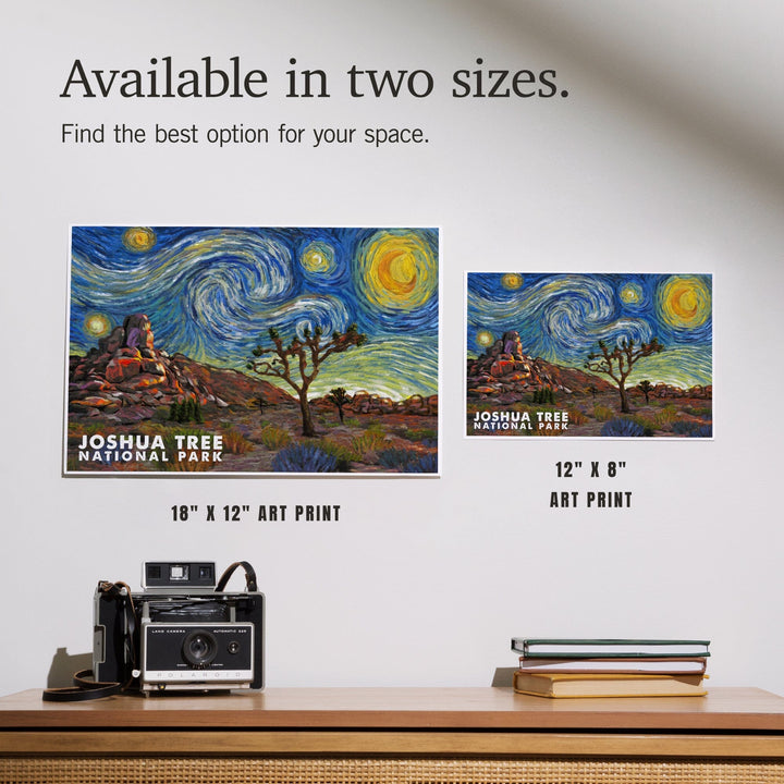 Joshua Tree National Park, Starry Night National Park Series, Art & Giclee Prints - Lantern Press