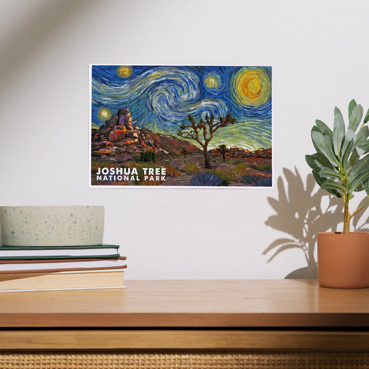 Joshua Tree National Park, Starry Night National Park Series, Art & Giclee Prints - Lantern Press