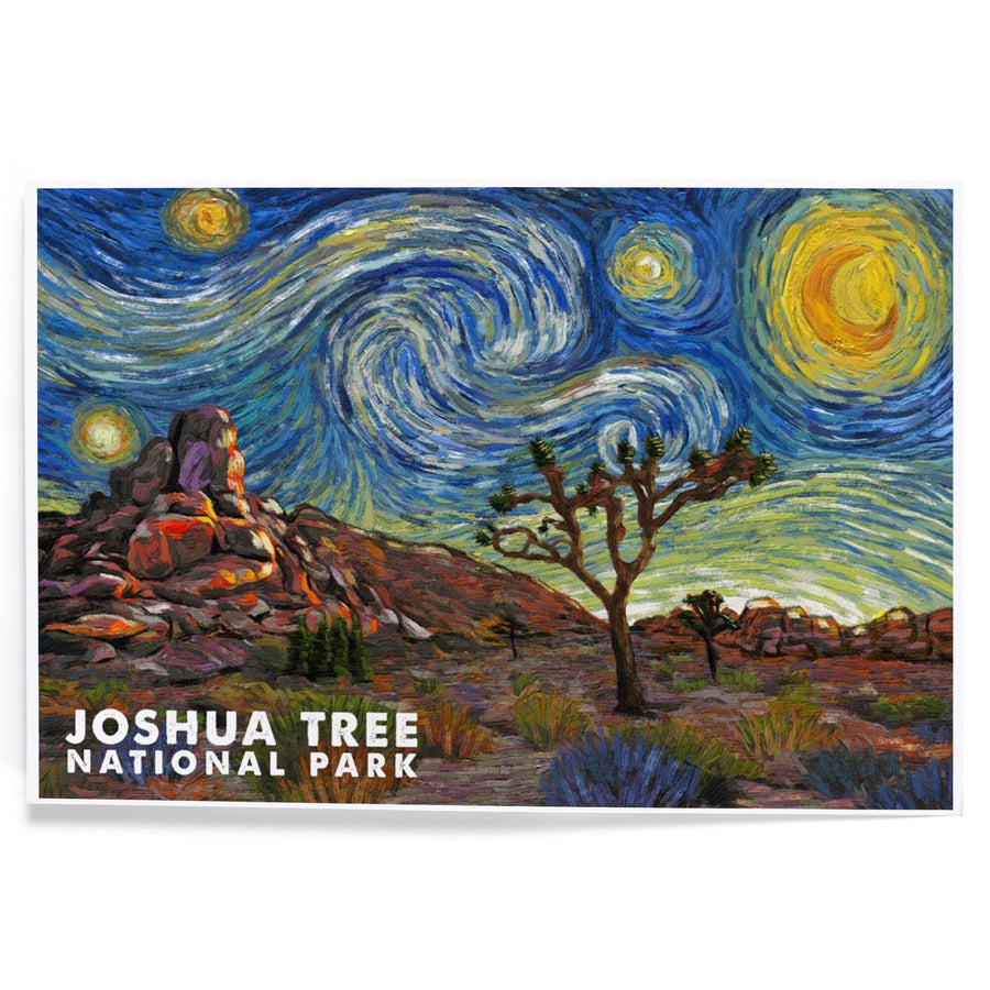 Joshua Tree National Park, Starry Night National Park Series, Art & Giclee Prints - Lantern Press