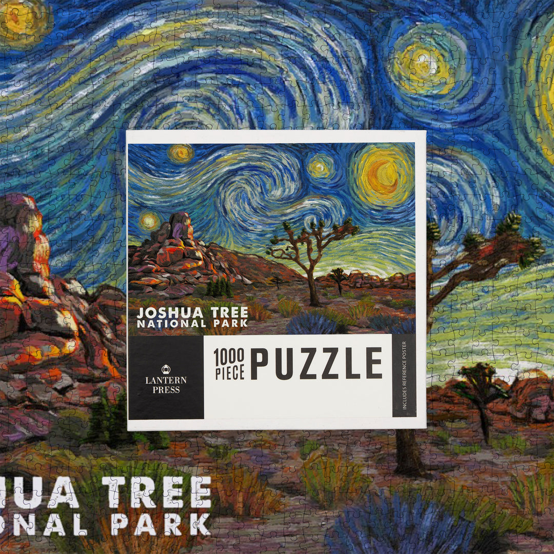Joshua Tree National Park, Starry Night National Park Series, Jigsaw Puzzle Puzzle Lantern Press