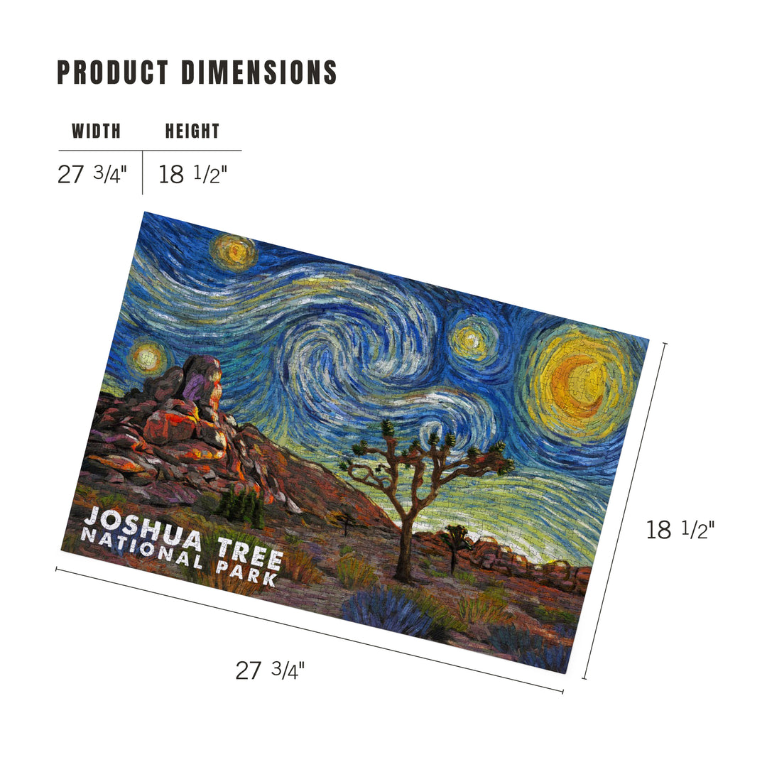 Joshua Tree National Park, Starry Night National Park Series, Jigsaw Puzzle Puzzle Lantern Press