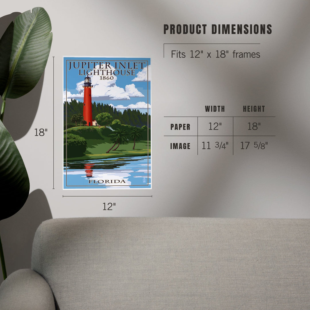 Jupiter, Florida, Jupiter Inlet Lighthouse, Art & Giclee Prints - Lantern Press