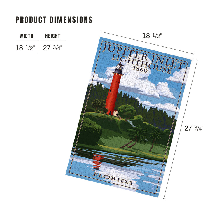 Jupiter, Florida, Jupiter Inlet Lighthouse, Jigsaw Puzzle Puzzle Lantern Press