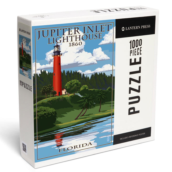 Jupiter, Florida, Jupiter Inlet Lighthouse, Jigsaw Puzzle Puzzle Lantern Press