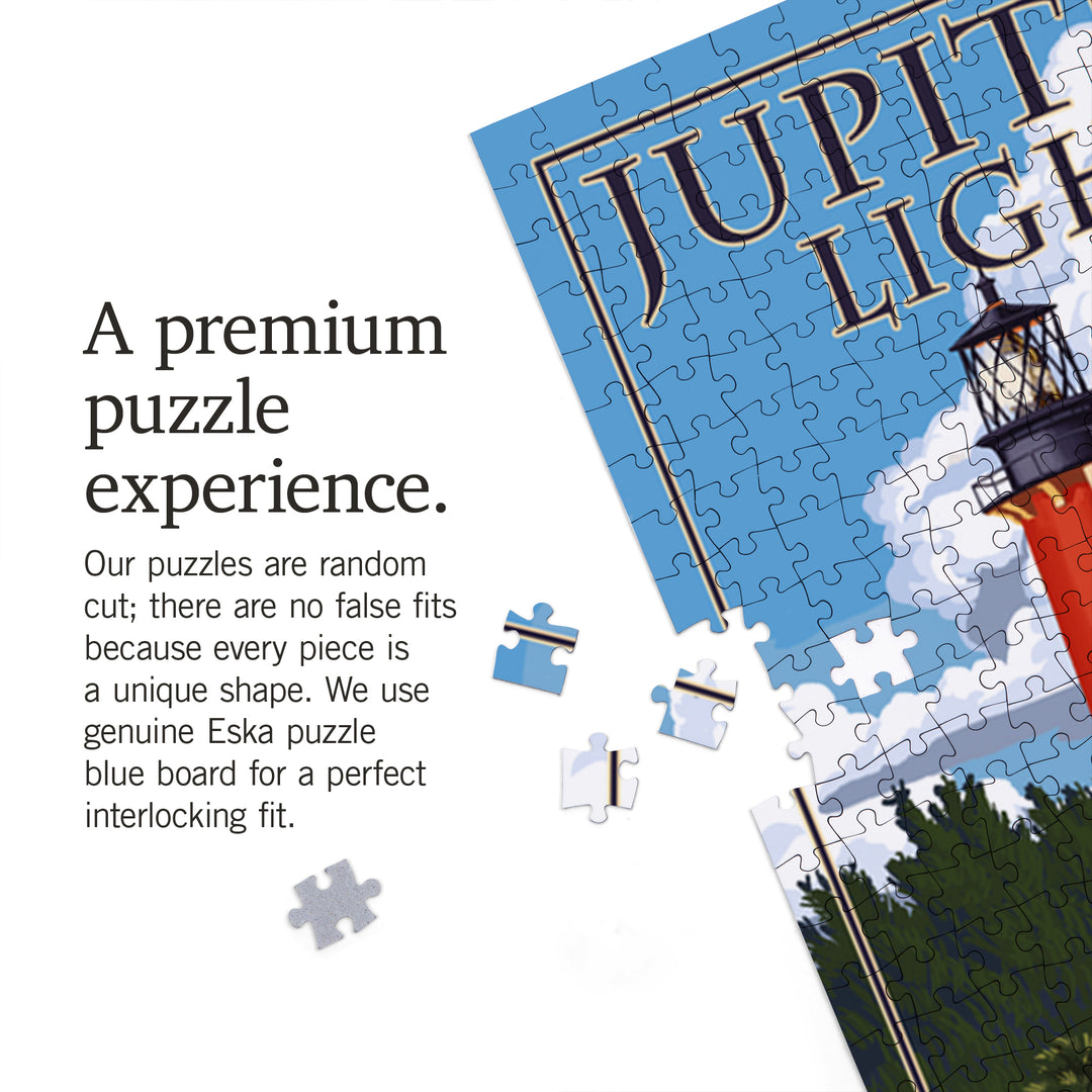 Jupiter, Florida, Jupiter Inlet Lighthouse, Jigsaw Puzzle Puzzle Lantern Press