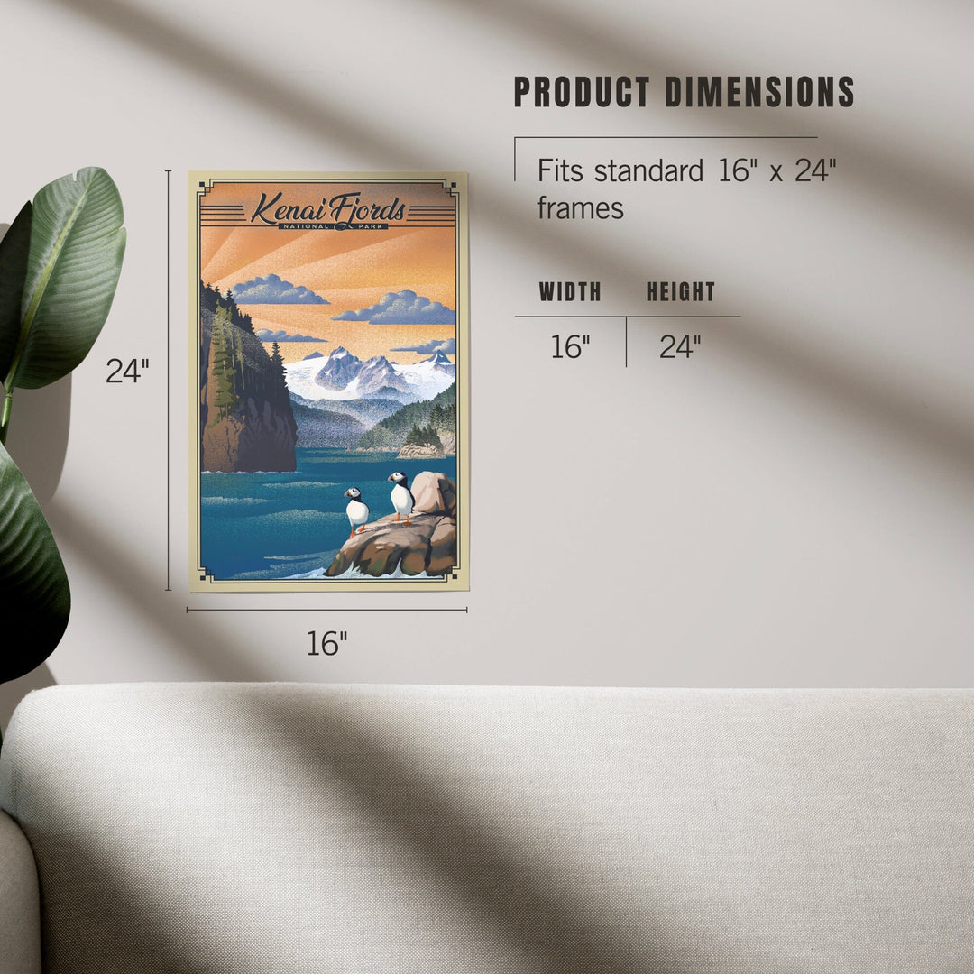 Kenai Fjords National Park, Alaska, Lithograph Park Series, Art & Giclee Prints Art Lantern Press