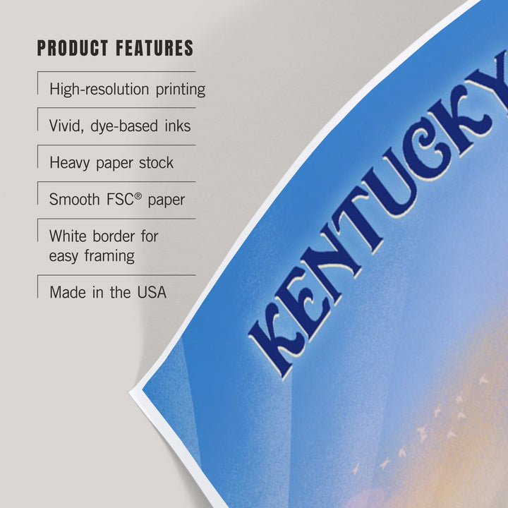 Kentucky, Lithograph, Bear Family in Field, Art & Giclee Prints Art Lantern Press