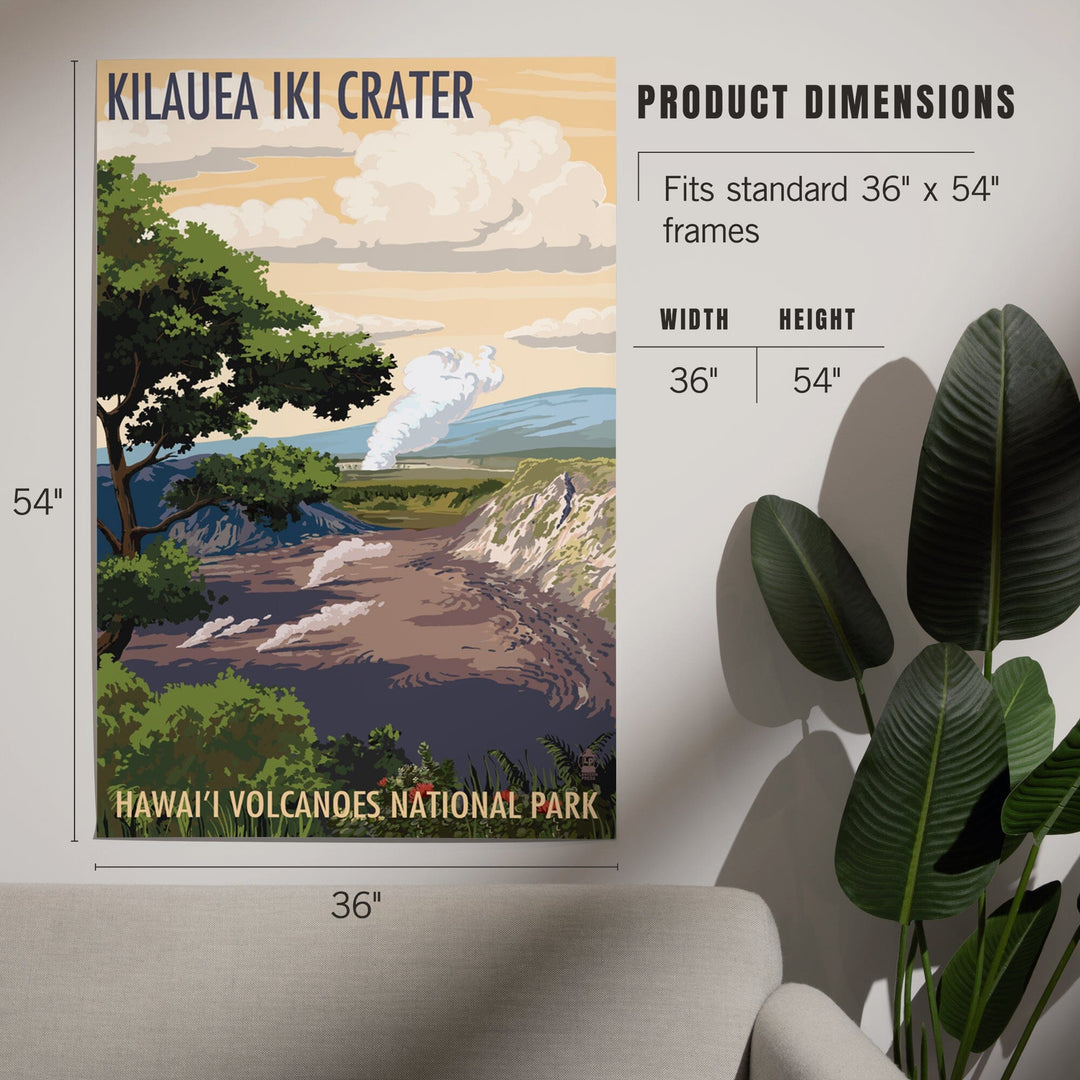 Kilauea Iki Crater, Hawaii Volcanoes National Park, Art & Giclee Prints - Lantern Press