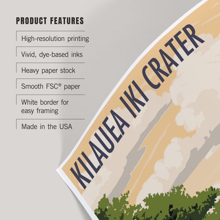Kilauea Iki Crater, Hawaii Volcanoes National Park, Art & Giclee Prints - Lantern Press