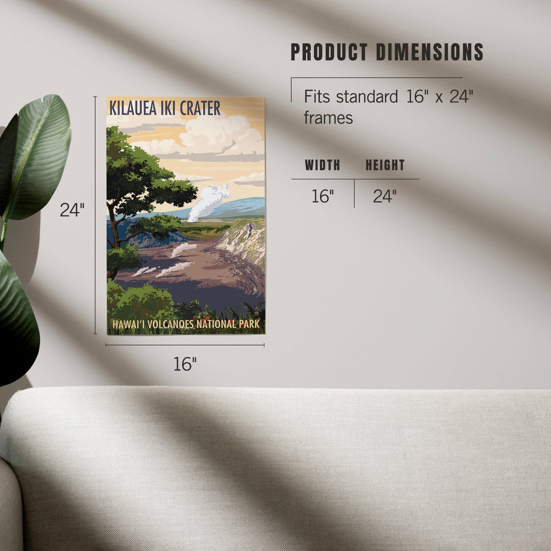 Kilauea Iki Crater, Hawaii Volcanoes National Park, Art & Giclee Prints - Lantern Press