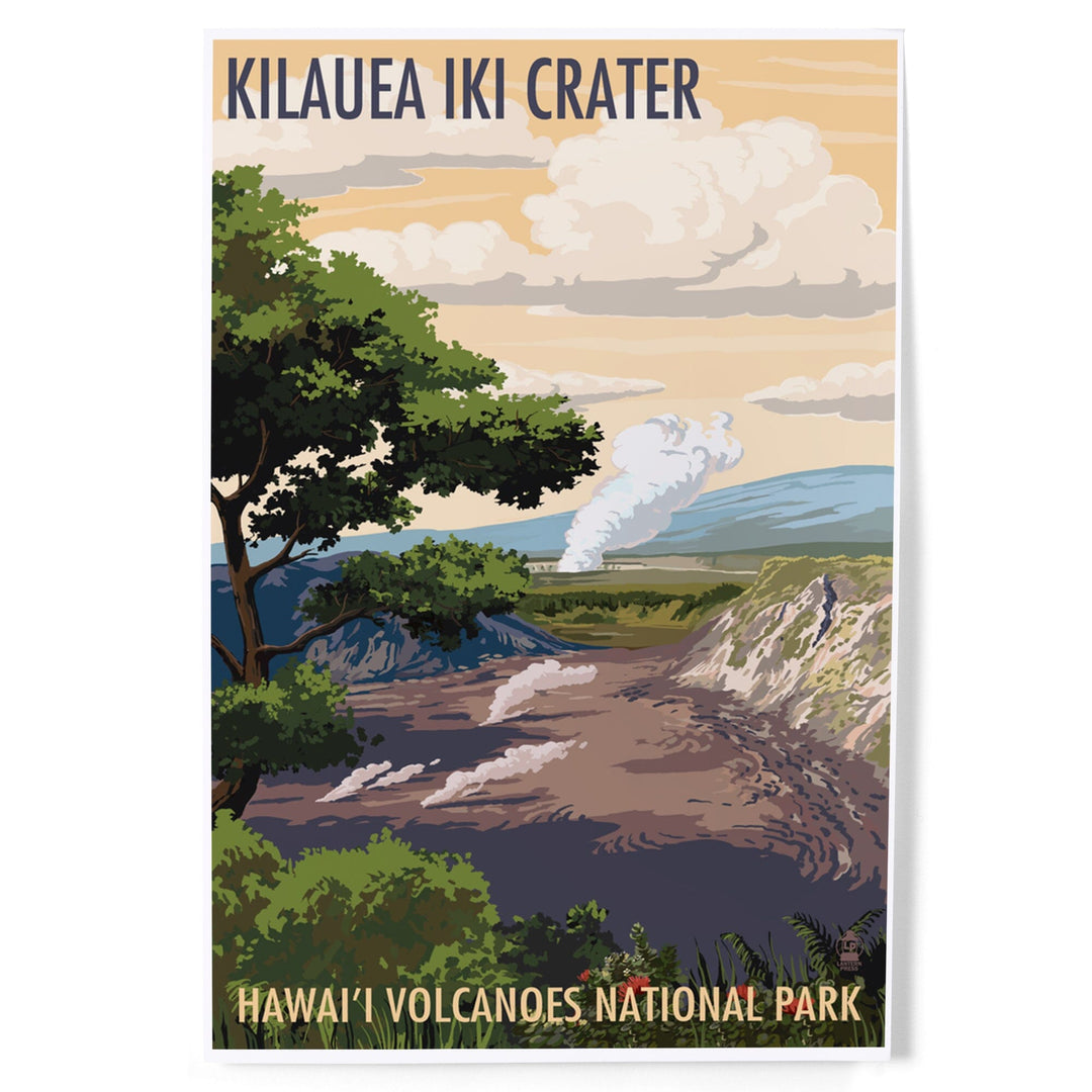 Kilauea Iki Crater, Hawaii Volcanoes National Park, Art & Giclee Prints - Lantern Press