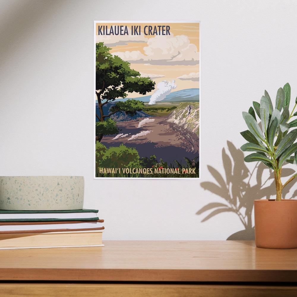 Kilauea Iki Crater, Hawaii Volcanoes National Park, Art & Giclee Prints - Lantern Press