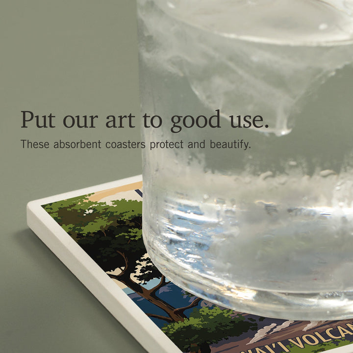 Kīlauea Iki Crater, Hawai‘i Volcanoes National Park, Coasters Coasters Lantern Press