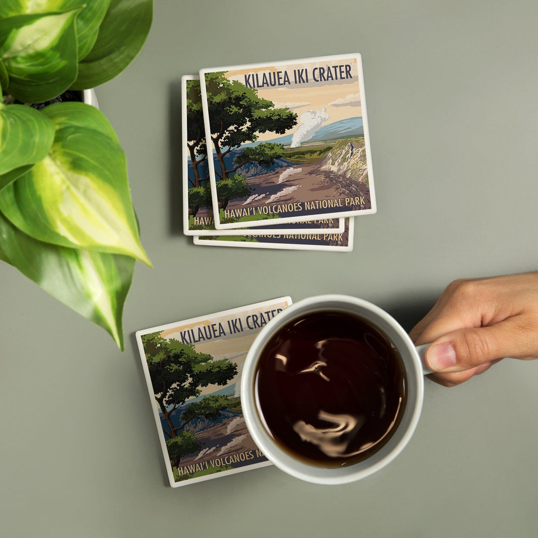 Kīlauea Iki Crater, Hawai‘i Volcanoes National Park, Coasters Coasters Lantern Press